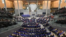 Übersicht über die konstituierenden Sitzung des 19. Deutschen Bundestages am 24.10.2017 im Plenarsaal im Reichstagsgebäude in Berlin. (Foto: Ralf Hirschberger / dpa)