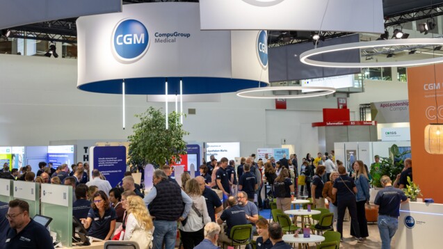 Stella, das neue Cloud-basierte Apotheken-Managementsystem, wartet am Messestand von CGM Lauer auf Sie. (Foto: DAZ/Schelbert)