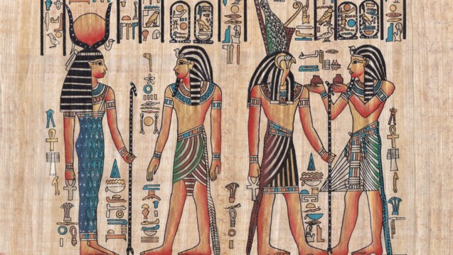 &nbsp;Ägyptischer&nbsp;Papyrus aus der Epoche, in der eine bis heute berühmte Frau gelebt hat: Kleopatra.&nbsp;(Foto:&nbsp;rysp / AdobeStock)