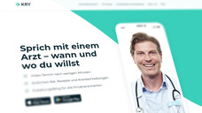 Die schwedische Online-Arztpraxis Kry bietet deutschen Patienten Online-Beratungen an. Die Rezepte wandern dann allerdings per Fax in die Apotheke. (s / Foto / Screenshot: Kry/DAZ.online)