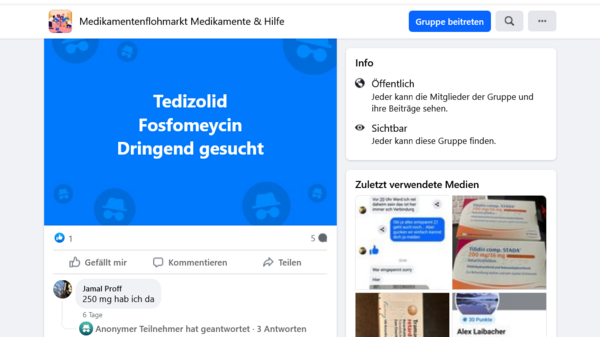 Freie Apothekerschaft geht gegen Facebook-Medikamentenflohmarkt vor