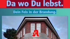 „Da&nbsp;wo&nbsp;Du&nbsp;lebst.&nbsp;Dein&nbsp;Fels&nbsp;in&nbsp;der&nbsp;Brandung.“, lautet die ganzseitige Anzeige, die am 9. und 16. Mai im Magazin Focus erscheint. (c / Foto: Noweda)