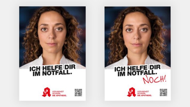 Ein Motiv der Kampagne in den beiden Varianten. (Bild: apothekenkampagne.de)