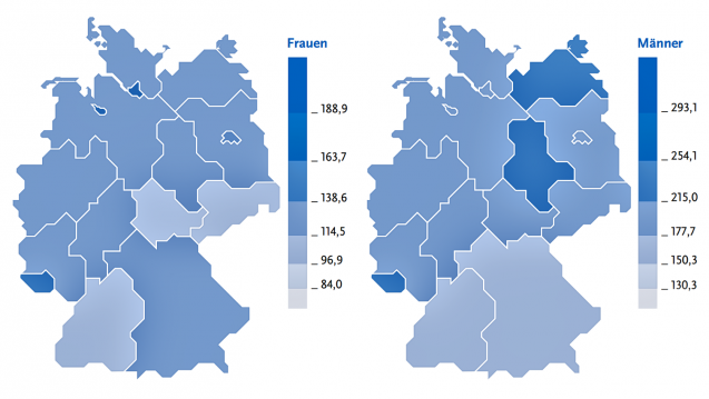 Krebs in Deutschland: Doppelt so viele Neuerkrankungen, aber längere